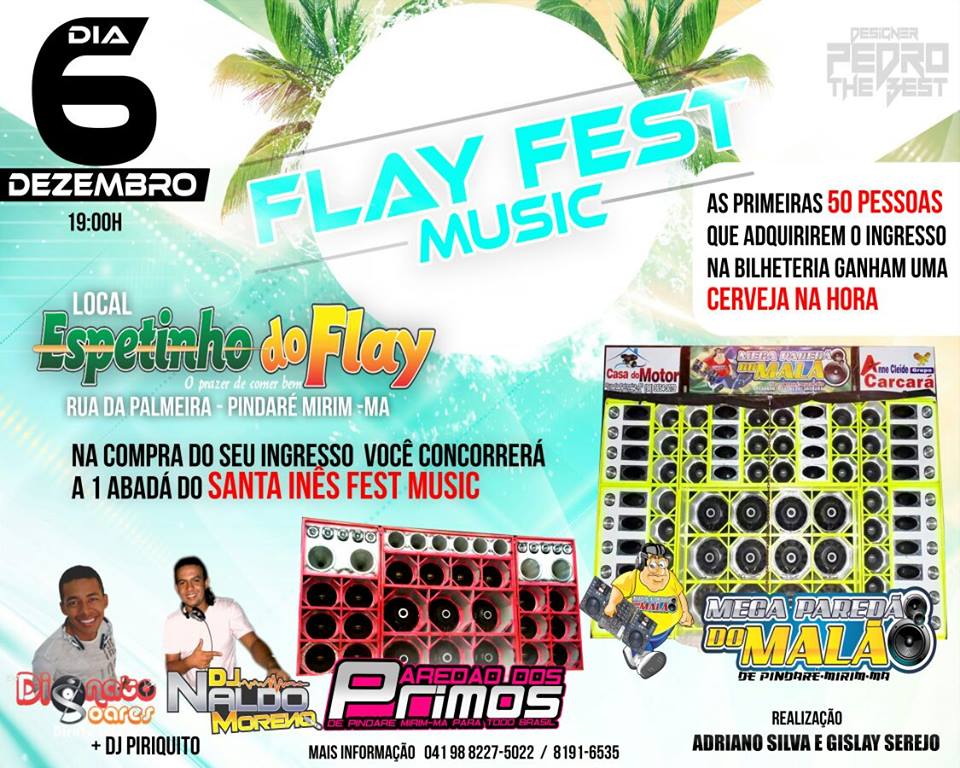 Neste sábado acontece o Flay Fest Music em Pindaré