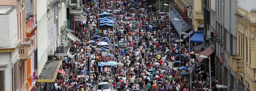 Brasil tem mais de 204 milhões de habitantes, segundo o IBGE