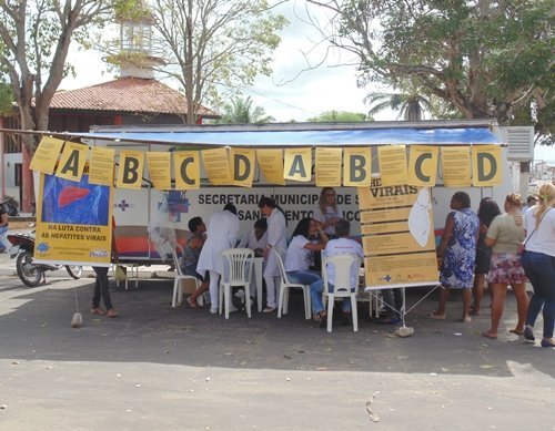 Durante todo o dia, houve ainda atendimento s na Unidade Móvel de Saúde. Foto: William Junior/Portal Pindaré