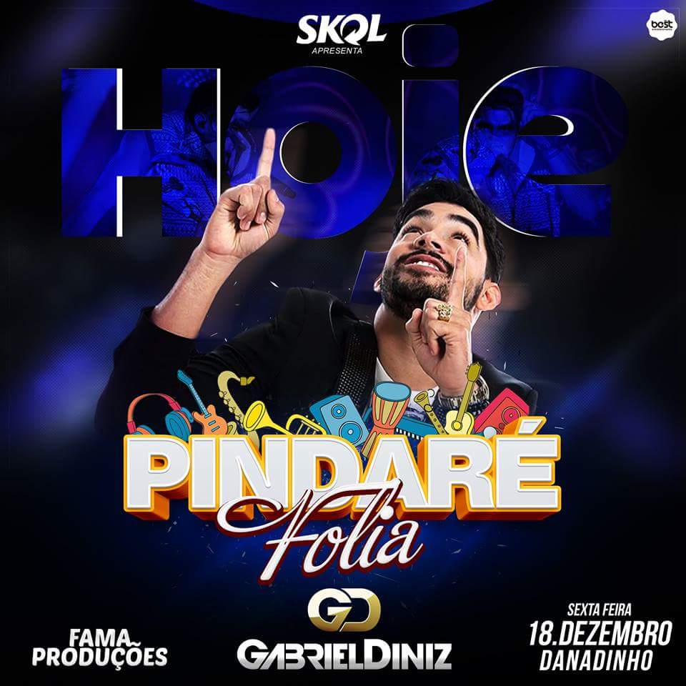 É HOJE!!! ‘Ninguém vai conseguir ficar parado com o swing do GD no Pindaré Folia’, diz o cantor Gabriel Diniz