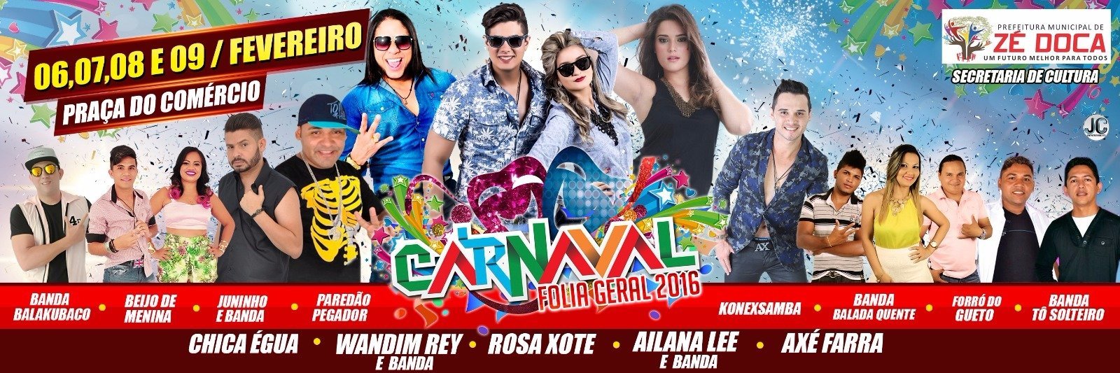 Divulgada as atrações do carnaval de Zé Doca e Igarapé do Meio