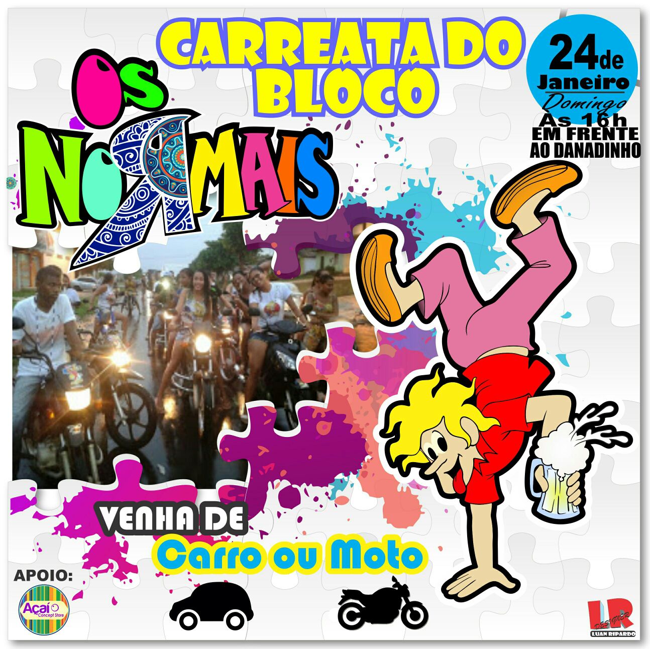 Carnaval 2016 – Carreata do bloco ‘Os Normais’ acontece neste domingo em Pindaré