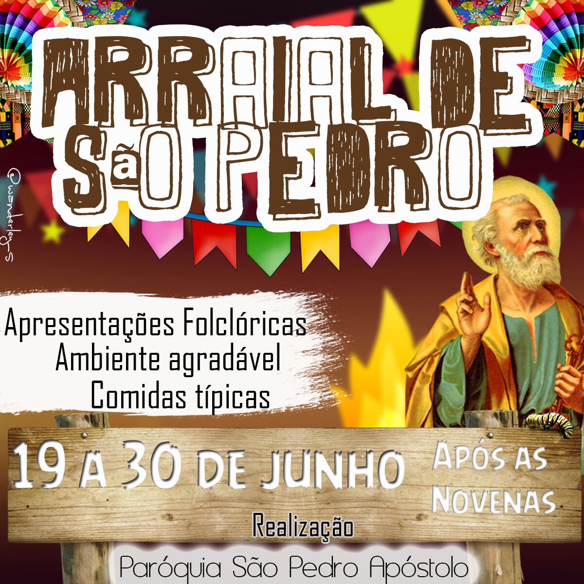 Dança Indígena Guajá Aruanã e várias apresentações folclóricas abrem hoje o Arraial de São Pedro 2016