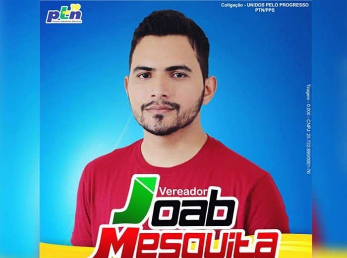 Pindaré: Candidato a vereador Joab Mesquita (PTN)