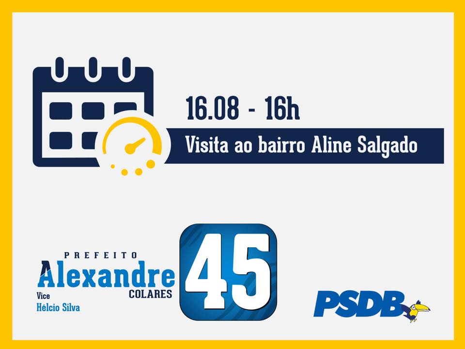 Drº Alexandre Colares inicia campanha hoje com visita no bairro Aline Salgado