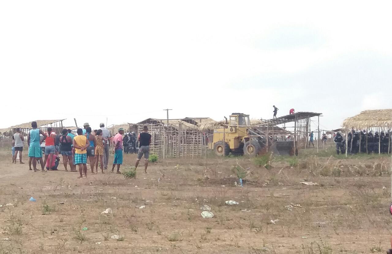 Em Pindaré Mirim, Polícia Militar acompanha reintegração de posse em terreno
