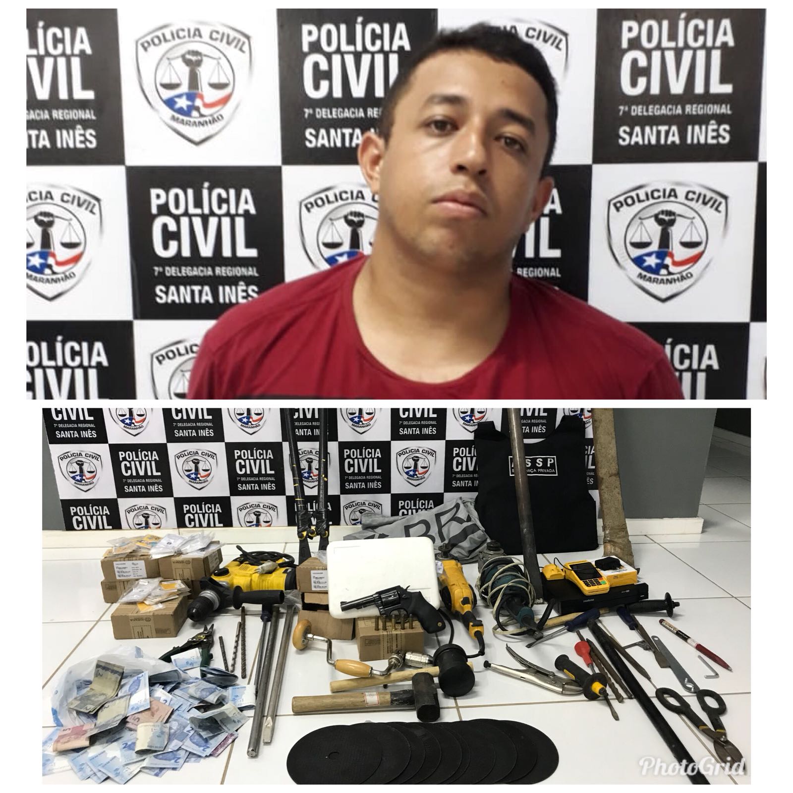 Suspeito de assaltar Loteria de Pindaré Mirim é preso pela Polícia Civil de Santa Inês