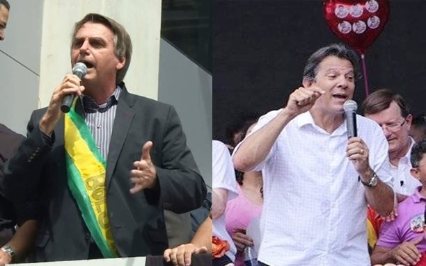Jair Bolsonaro e Fernando Haddad decidirão eleição para presidente no 2º turno