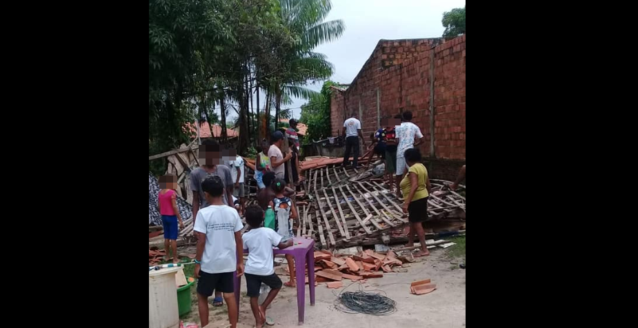 Casa desaba após forte chuva em Pindaré; Campanha para construir uma nova casa é lançada