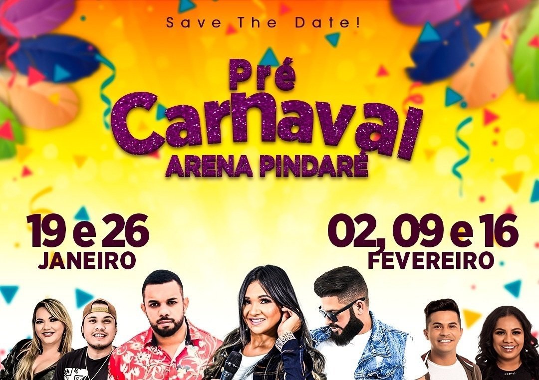 Pré-Carnaval em Pindaré Mirim é na Arena Pindaré; serão mais de 10 atrações em 5 domingos