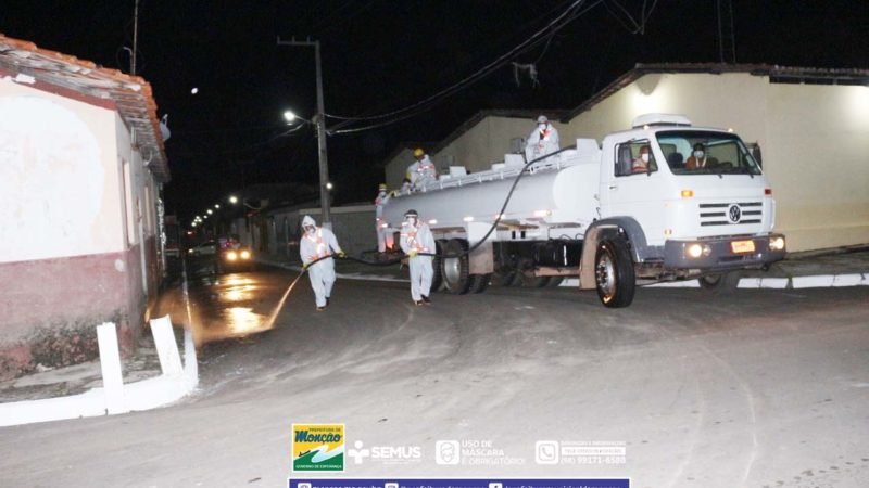 Prefeitura de Monção realiza desinfecção e higienização de prédios e vias públicas do município