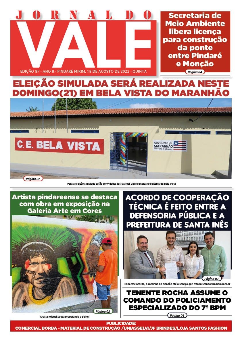 Confira a edição 087 do Jornal do Vale