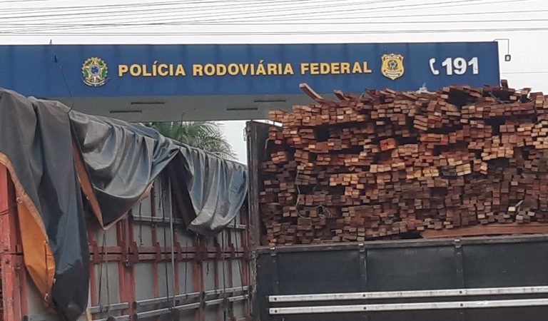 Polícia Rodoviária Federal apreende mais de 460m³ madeira ilegal na região de Santa Inês